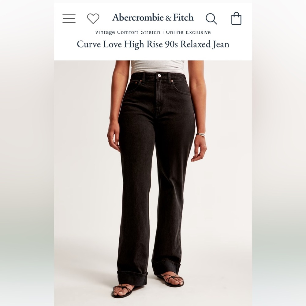 Abercombie Curve Love Jeans - Black